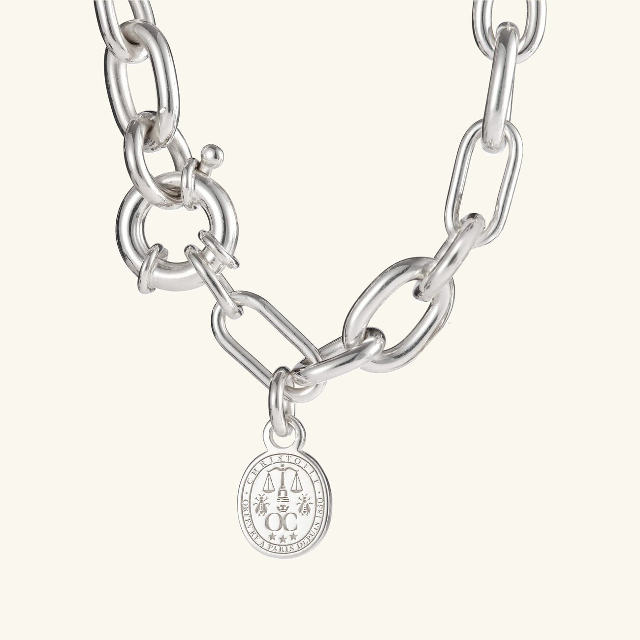 كريستوفل سوار شري شري فضي   مقاس 1