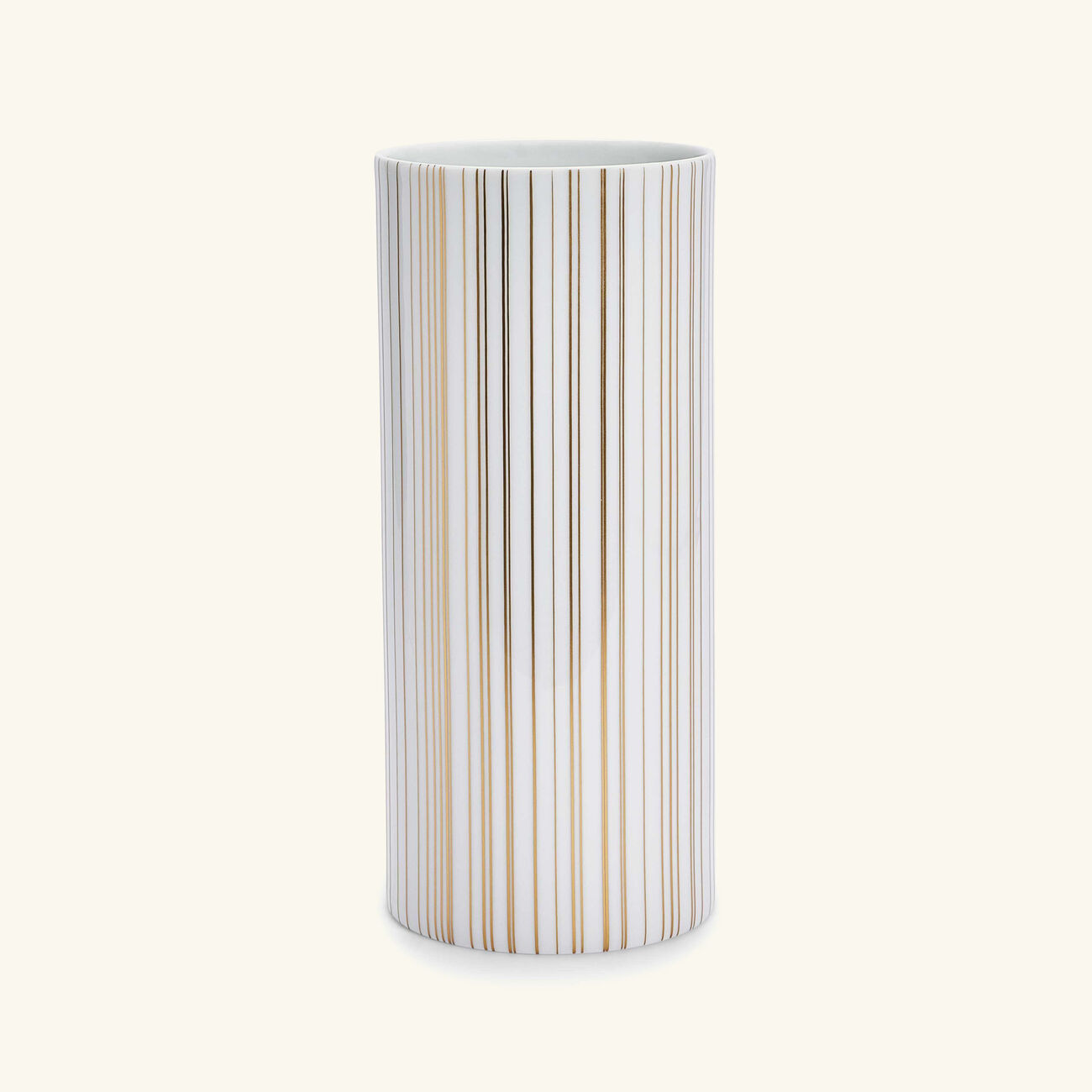 bernardaud sol tube vase small gold