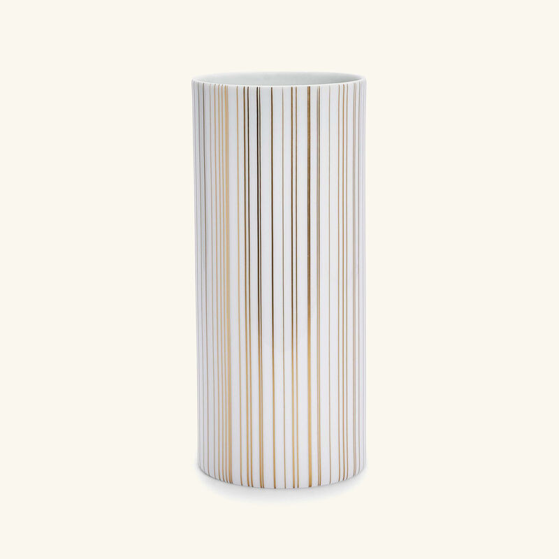 bernardaud sol tube vase small gold