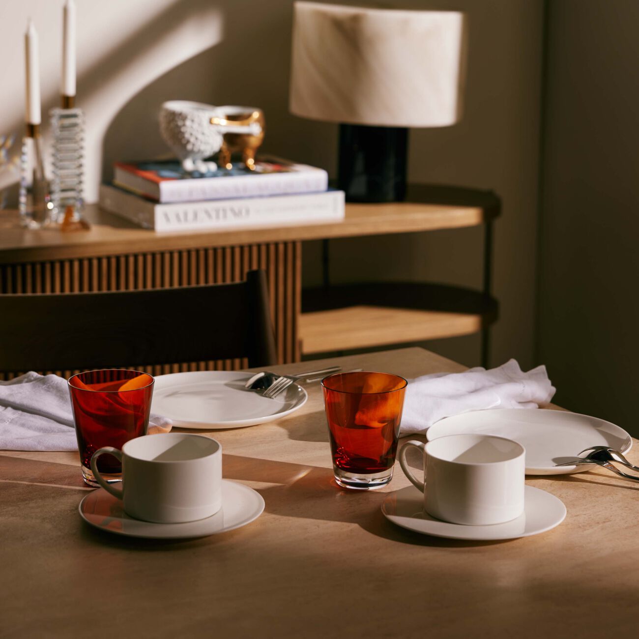 baccarat mosaique drinking glass orange