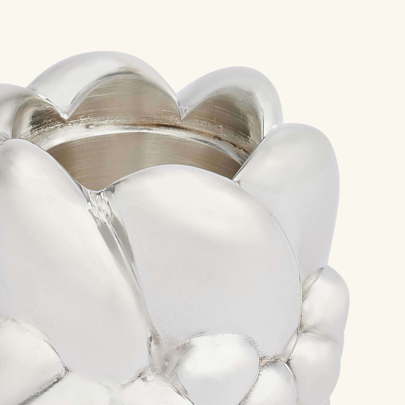 كريستوفل حامل الشموع بابيلون مطلي بالفضة