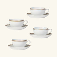 bernardaud pompadour tea pot gold