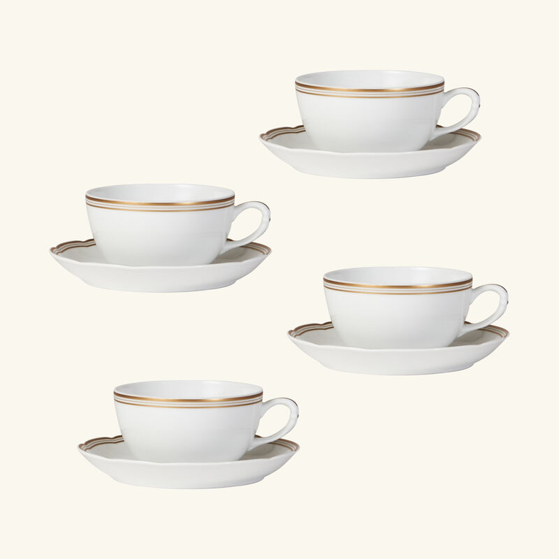 bernardaud pompadour tea pot gold