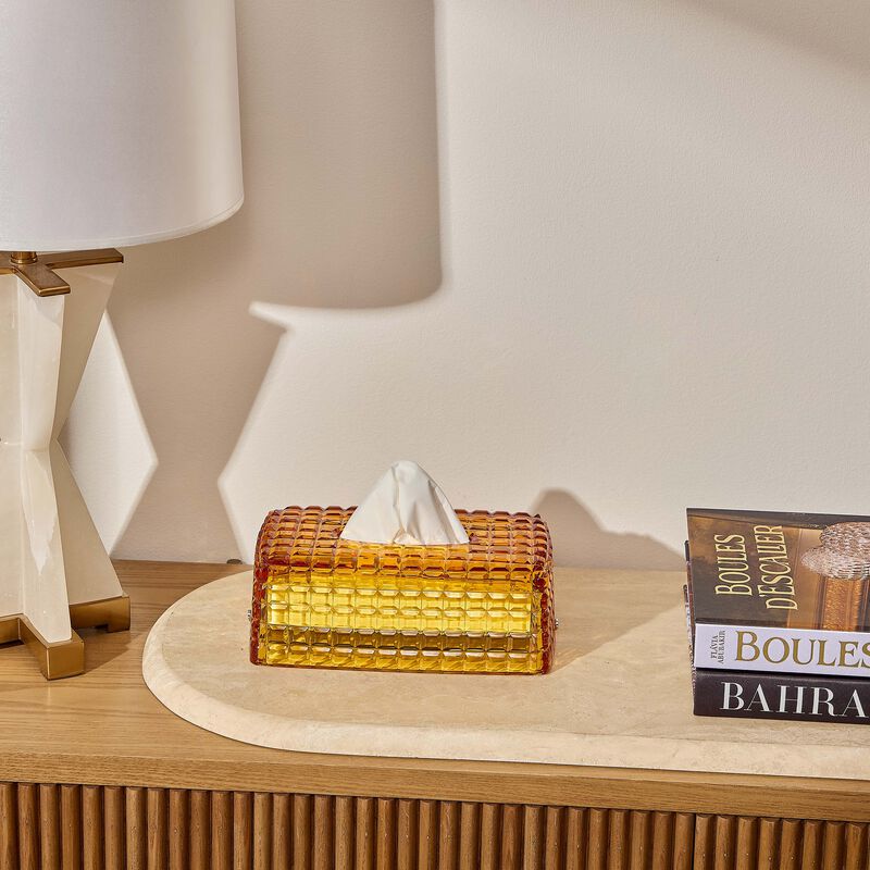 Amber Tissue Box Orange mario cioni c amber tissue box orange