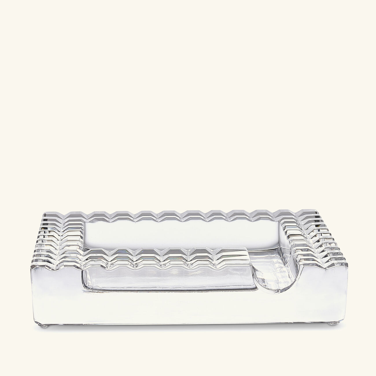 mario cioni c luxe ashtray square small clear