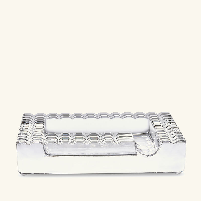 mario cioni c luxe ashtray square small clear