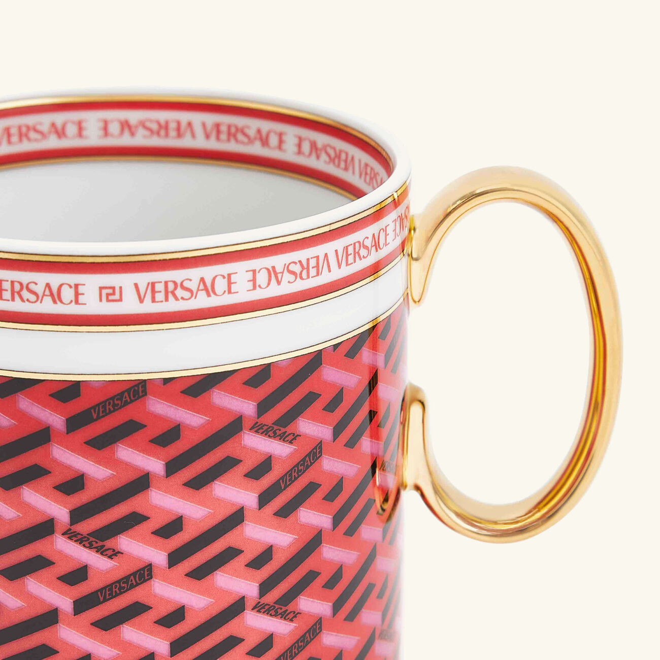 versace la greca signature mug red
