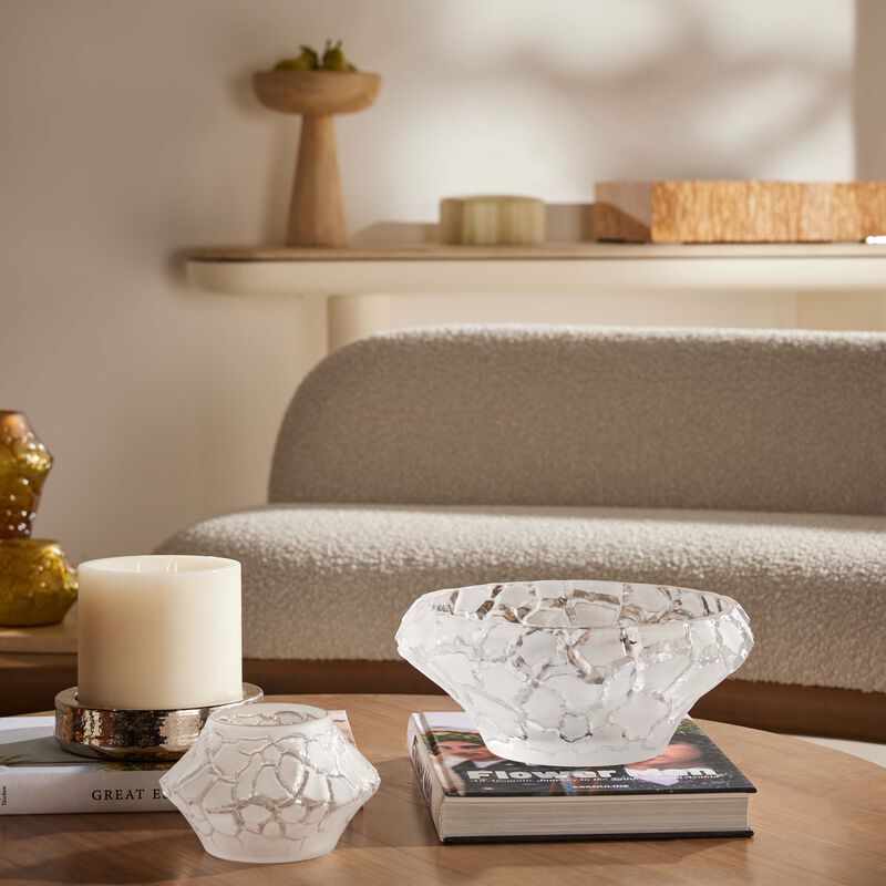 lalique terramineral caldera centerpiece clear