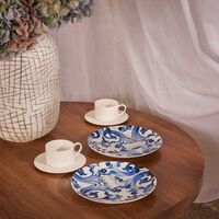 dolce gabbana casa blu mediterraneo dinner plate round 26cm set of 2