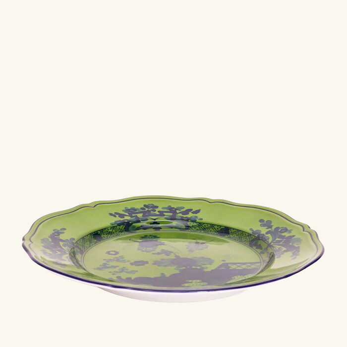 ginori 1735 oriente italiano malachite dinner plate round green 26cm