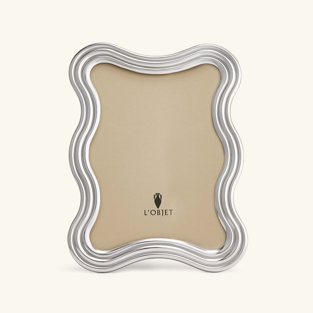 l objet ripple frame 13x 18 cm platinum