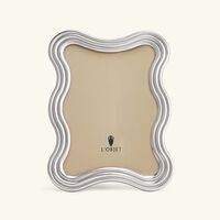 l objet ripple frame 13x 18 cm platinum