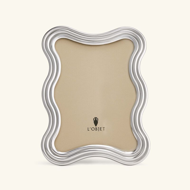 l objet ripple frame 13x 18 cm platinum