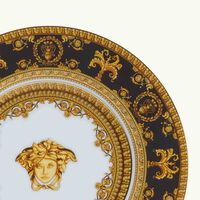 versace i love baroque nero bread butter plate round black 27cm