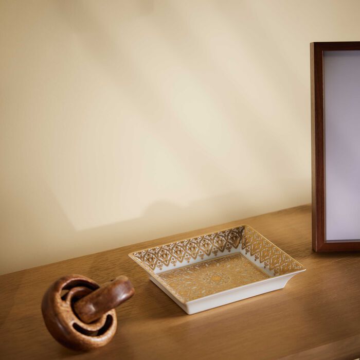 bernardaud venise trinket tray rectangular small gold