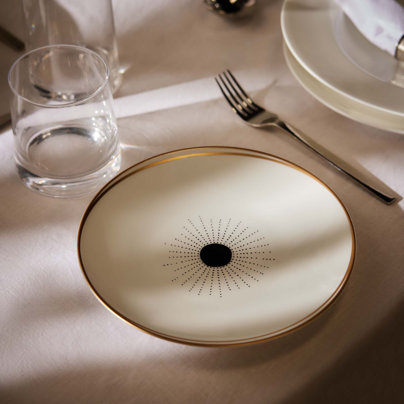 bernardaud aboro salad plate round white 21cm