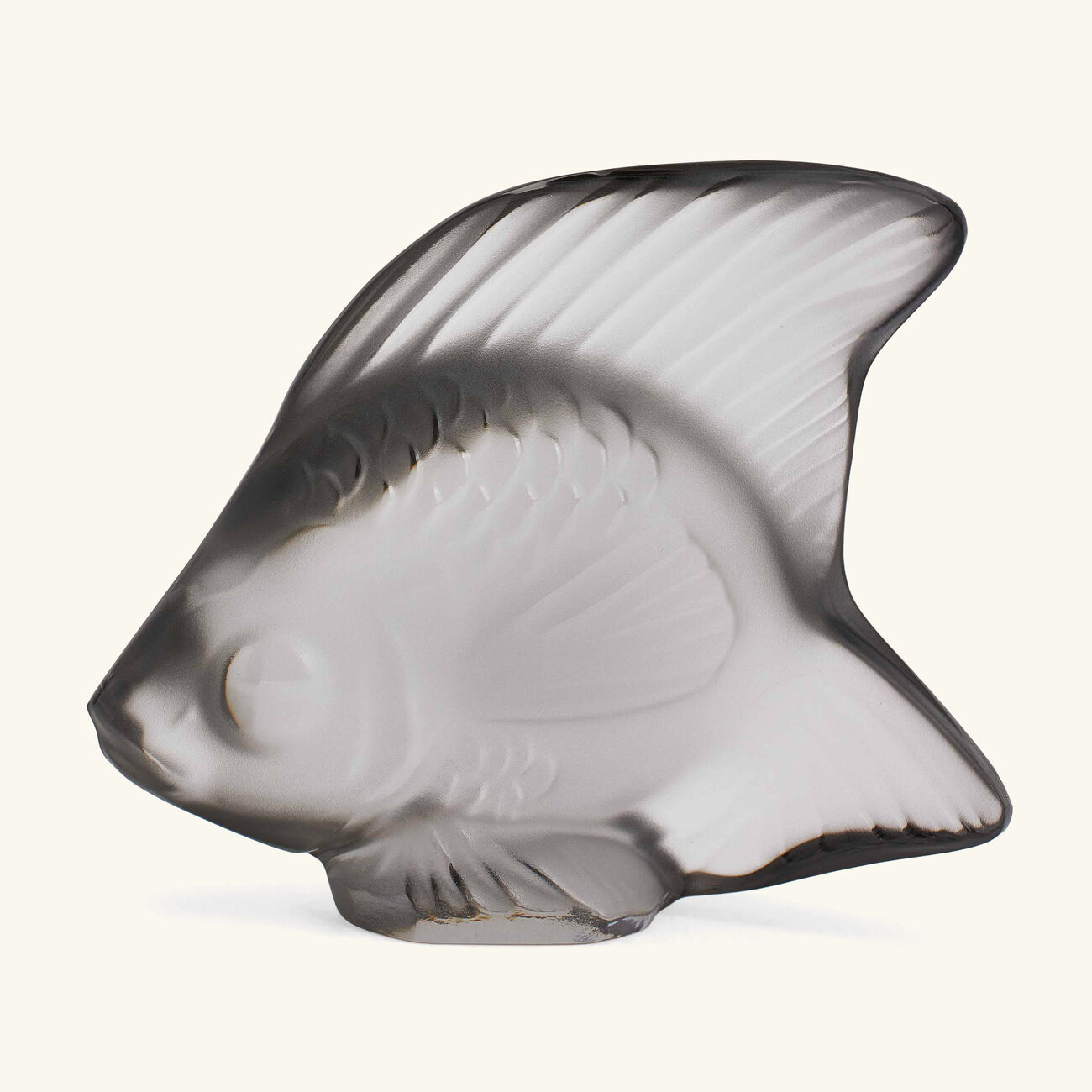 lalique fish figurine mini grey