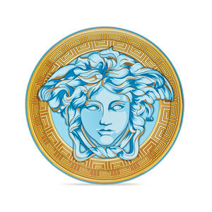 Blue Coin Service Plate, medium