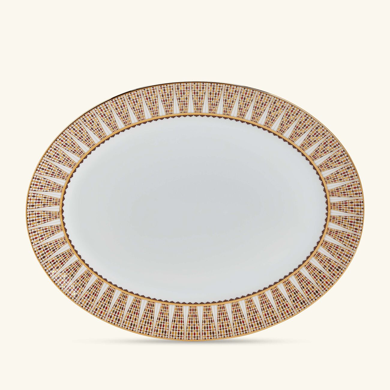 haviland cavalier royal serving platter oval gold 40cm