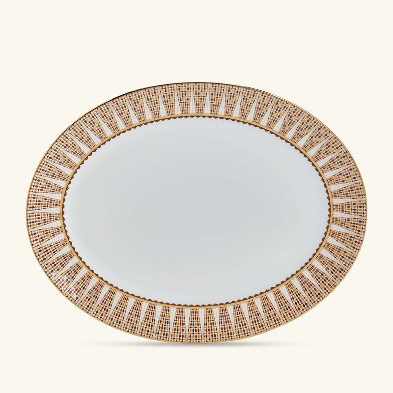 haviland cavalier royal serving platter oval gold 40cm