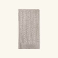 ralph lauren home iconic cable cashmere throw blanket grey