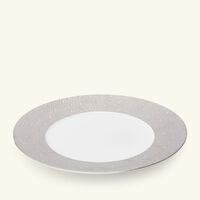bernardaud ecume service plate round silver 29cm