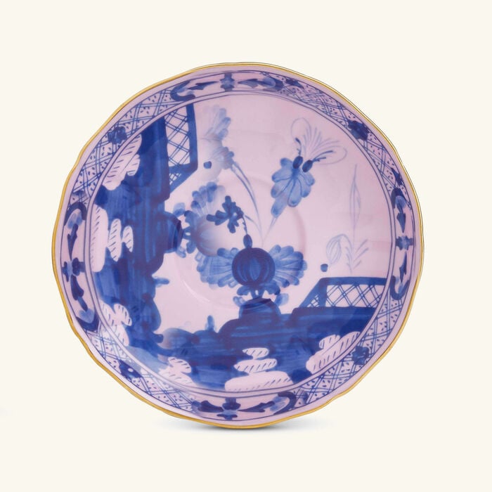 صحن الشاي أورينتي إيتاليانو أزاليا وردي جينوري 1735 صحن الشاي أورينتي إيتاليانو أزاليا وردي