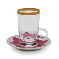 Peacock Ruby Green Tea Cup & Saucer, small