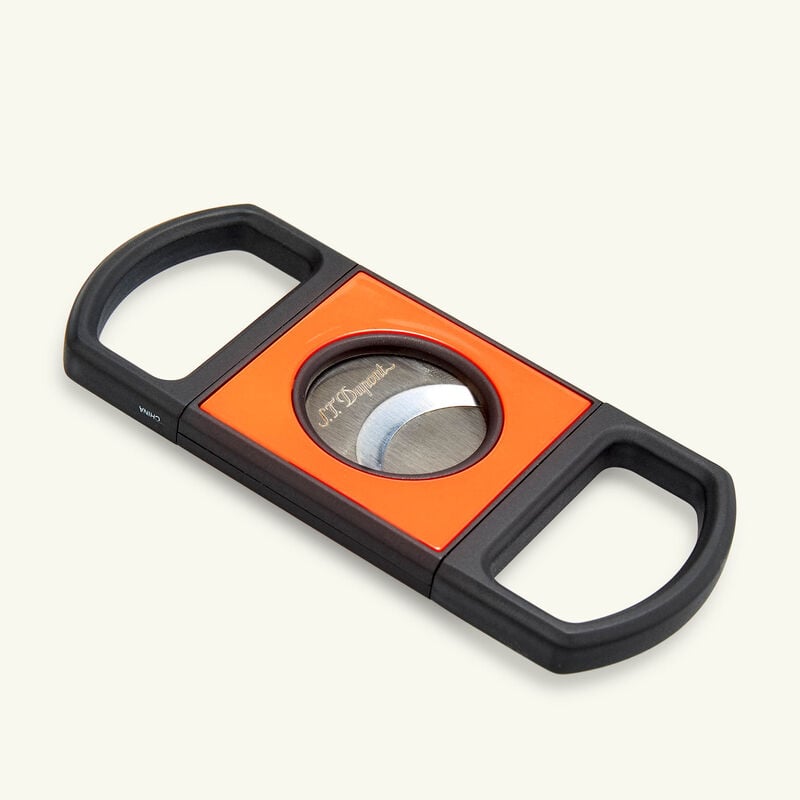 st dupont guillotine cigar cutter orange