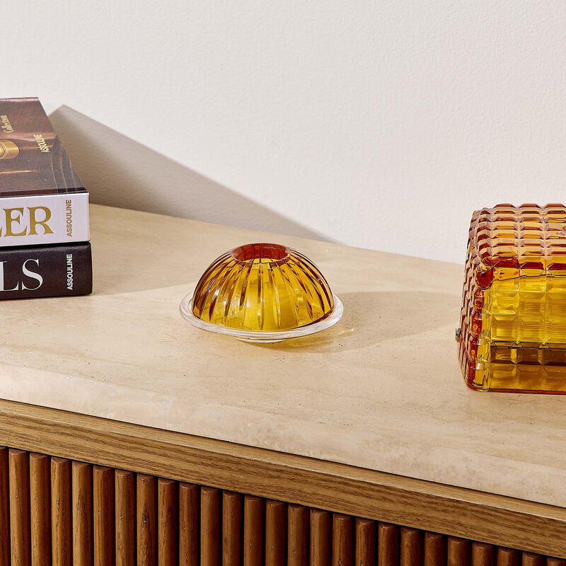 Lotus Candle Holder Yellow mario cioni c lotus candle holder yellow