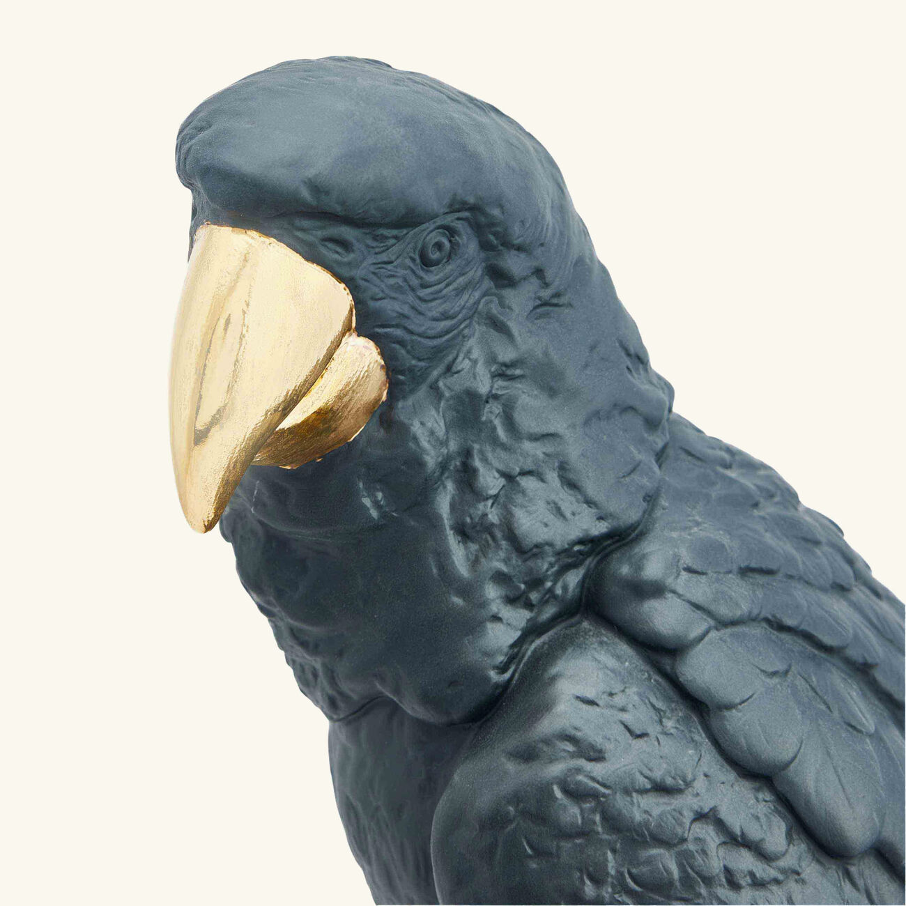 lladro macaw bird sculpture large black