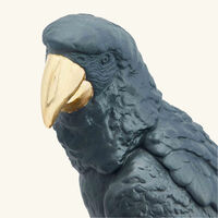 lladro macaw bird sculpture large black