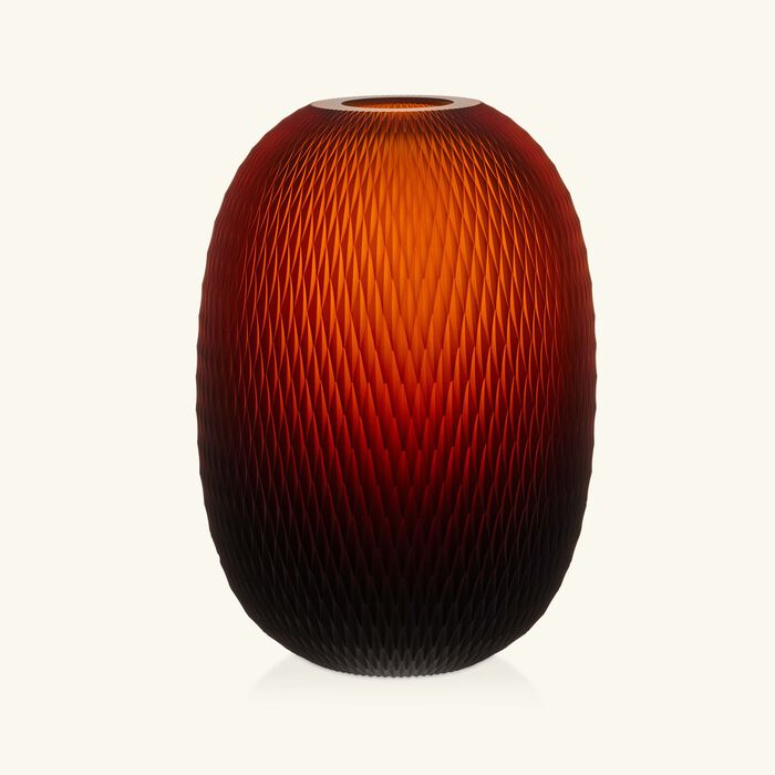 ruckl metamorphosis vase round large amber