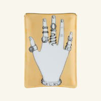 fornasetti mano con anelli ashtray rectangular small gold