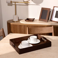 صينية أرنيكا المربعة للتقديم باللون البني 41x32 سم إيترو صينية أرنيكا المربعة للتقديم باللون البني 41x32 سم