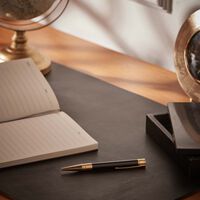 st dupont d initial ballpoint pen gold