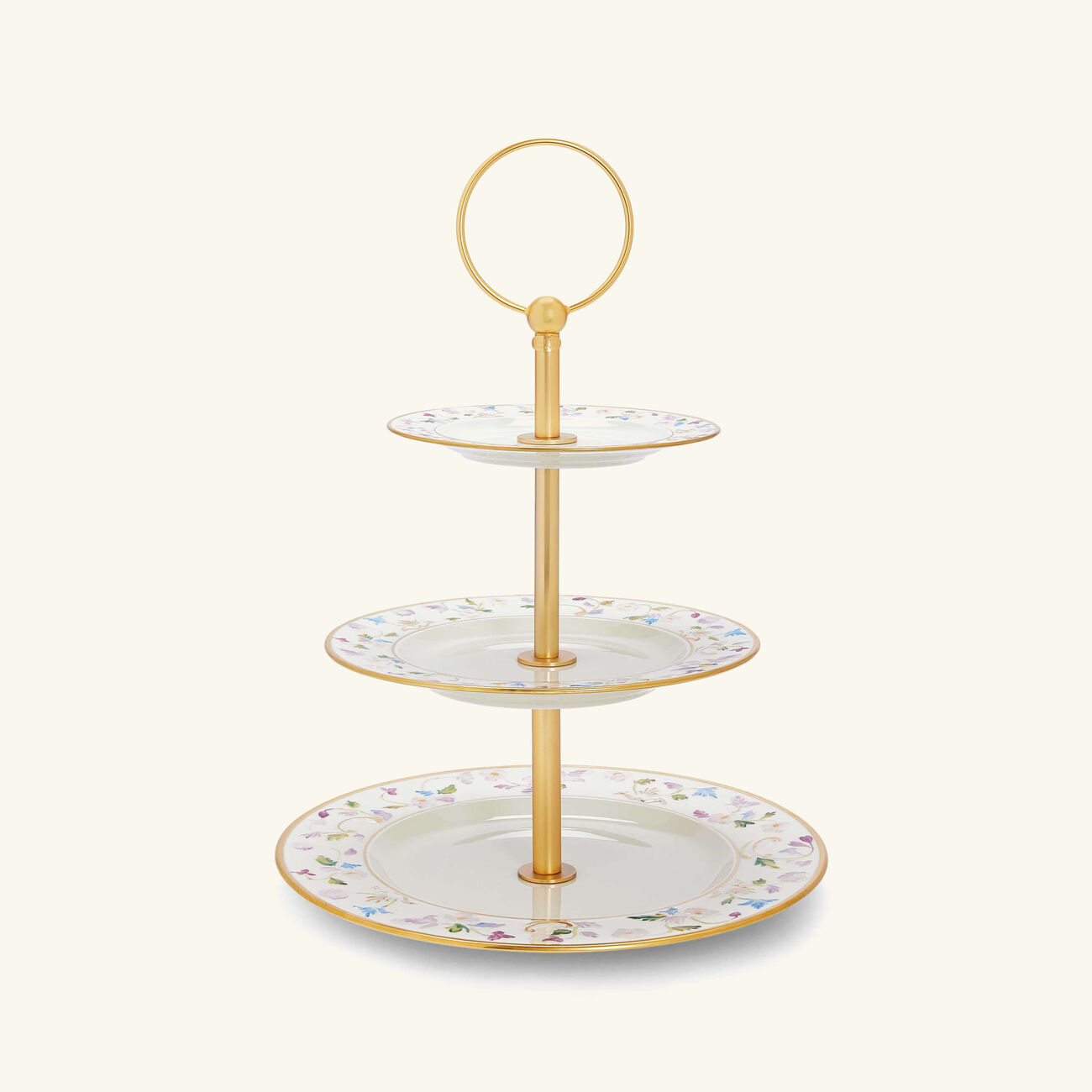 villari taormina cake stand 3 tier white