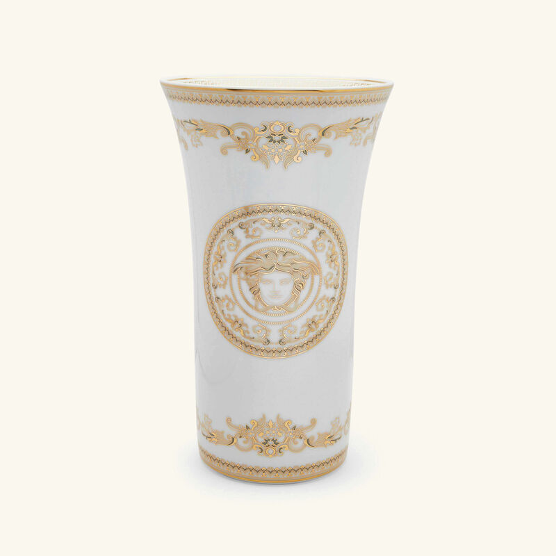 Medusa Gala Vase Medium White versace medusa gala vase medium white