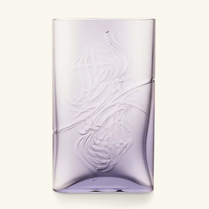 ماريو تشيوني مزهرية شادو بيضاوية صغيرة بلون شفاف