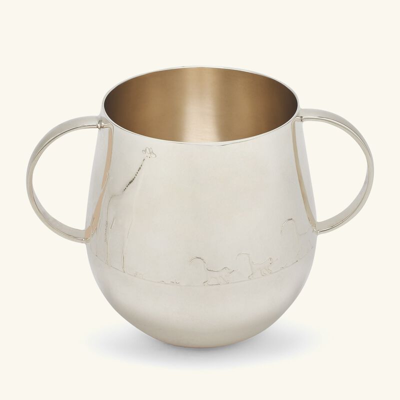 christofle savane baby cup silver