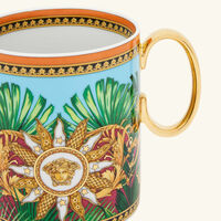 versace jungle animalier mug blue