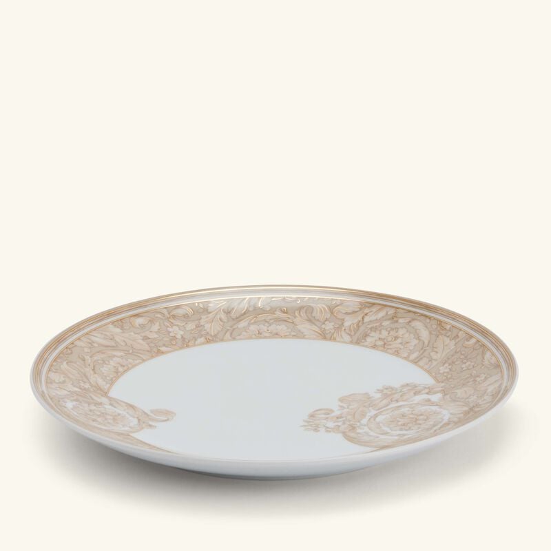 Barocco Beige Salad Plate Round 21 cm versace barocco beige salad plate round 21 cm