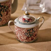 bernardaud braquenie sugar bowl red