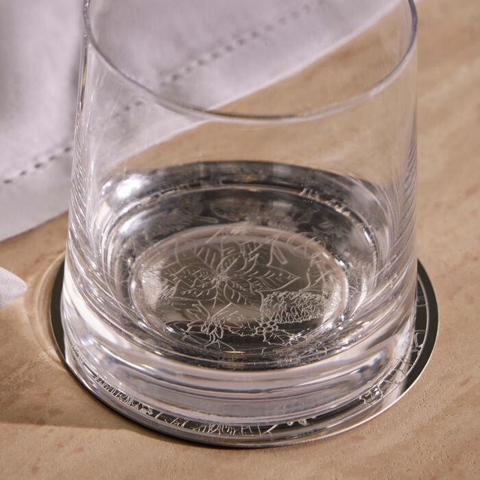 Bouquet Givré Coaster Silver Plated Set Of 2 christofle bouquet givr coaster silver plated set of 2