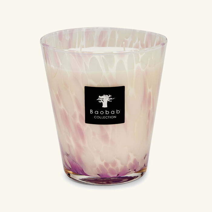 baobab collection pearls white candle max 16