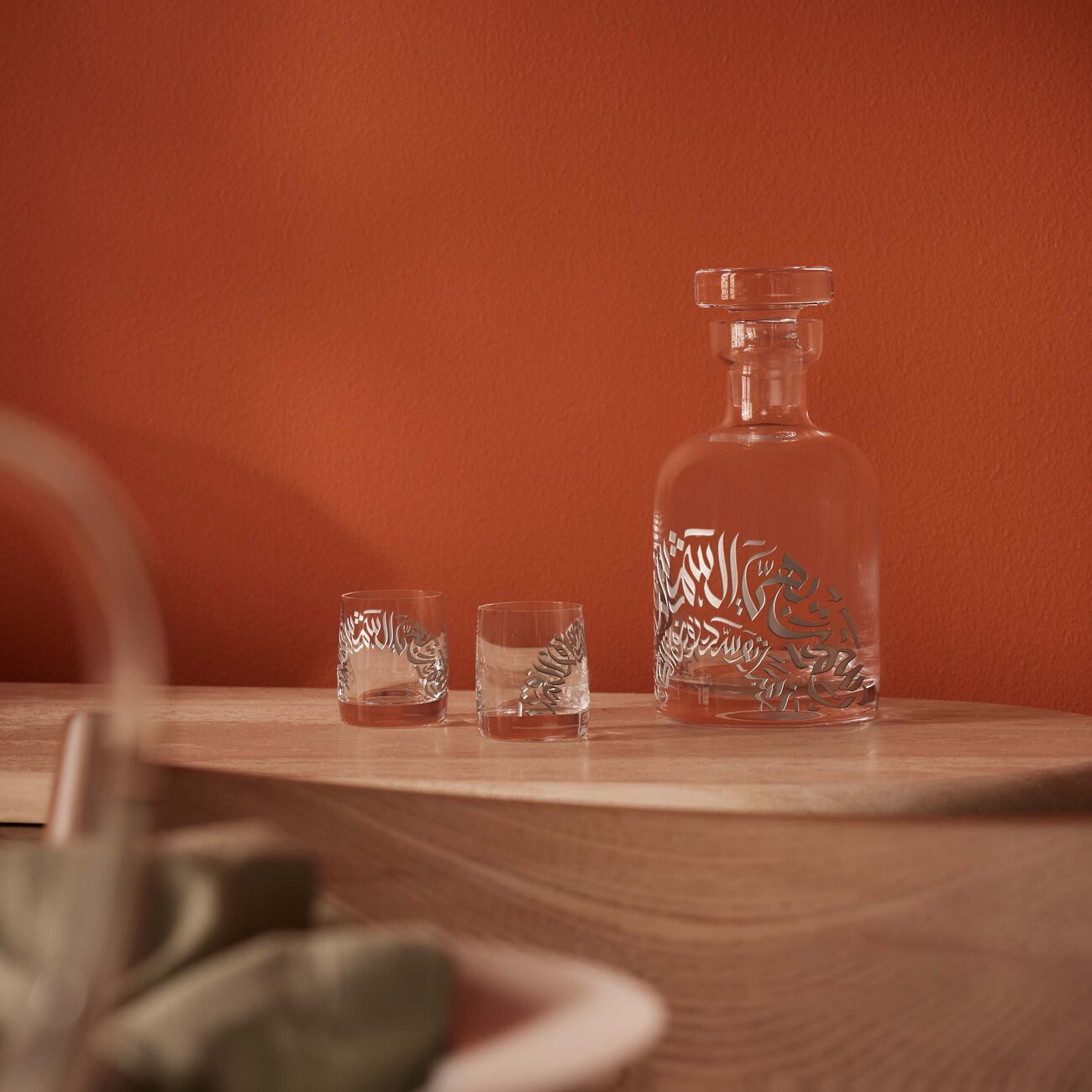 Qamar Drinking Set Clear Set of 7 dimlaj qamar drinking set clear set of 7