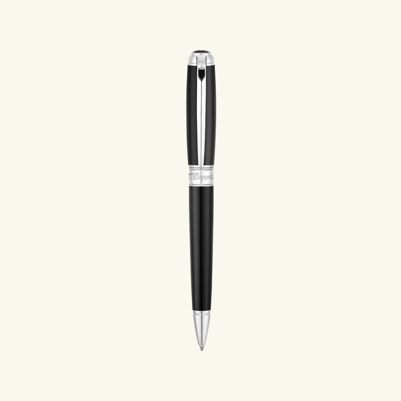 st dupont line d ballpoint pen black