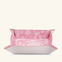 versace barocco trinket tray square small pink