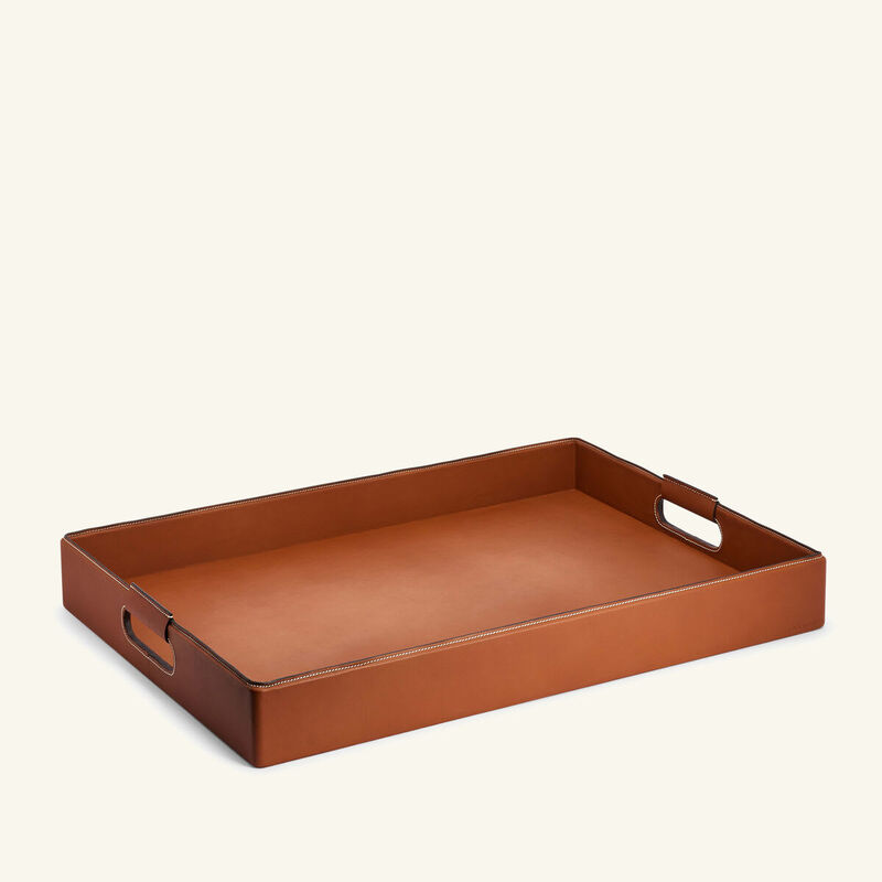 Wyatt Serving Tray Rectangular Extra Large Brown ralph lauren home wyatt serving tray rectangular extra large brown
