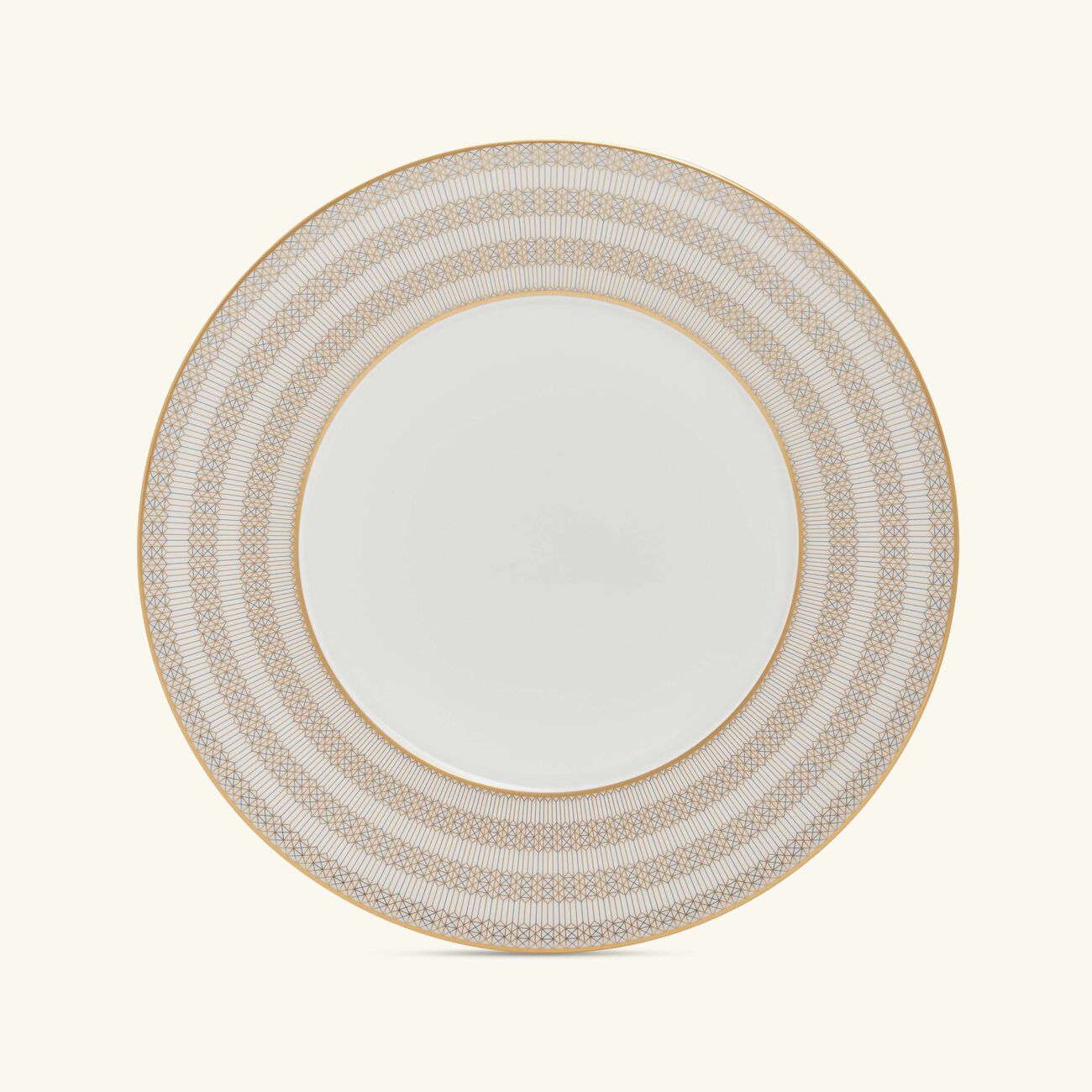 baccarat arcadia dinner plate round gold 27cm set of 2